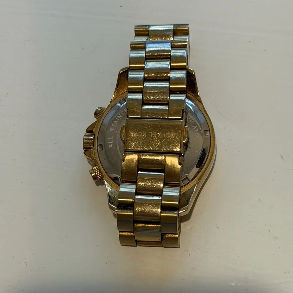 Michael Kors Gold-Tone Chronograph Watch - Picture 3 of 4